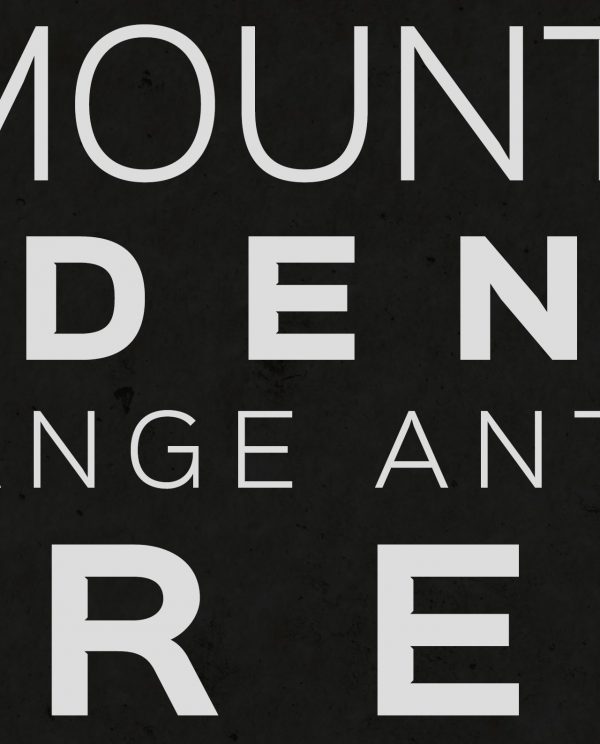 Seven Summits Bass Version Typography Closeup