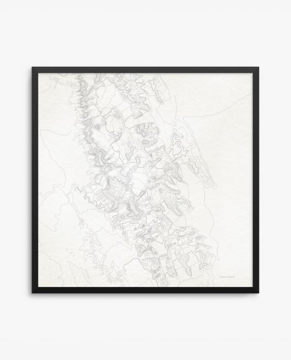 Vinson Massif Vintage Background Framed