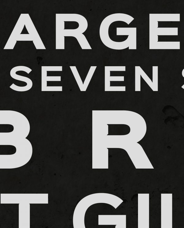 Volcanic Seven Summits Typography Closeup