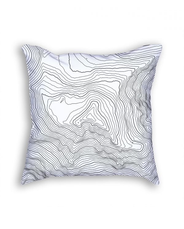 Denali Alaska USA Decorative Throw Pillow White