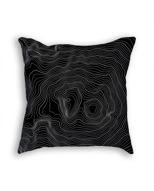 Mount Elbrus Russia Decorative Throw Pillow Black