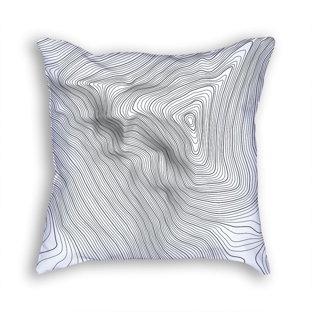 Mount Everest Nepal Decorative Throw Pillow White