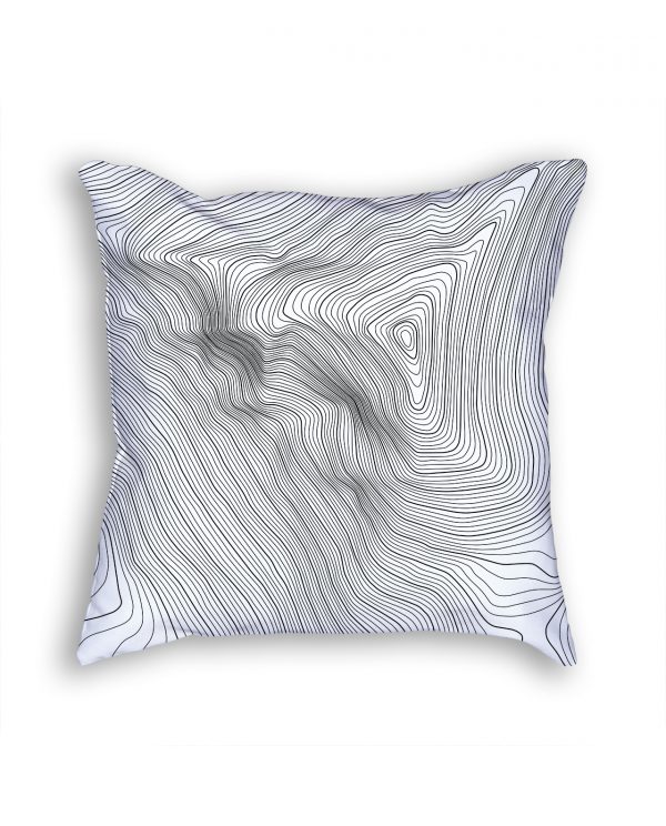 Mount Everest Nepal Decorative Throw Pillow White