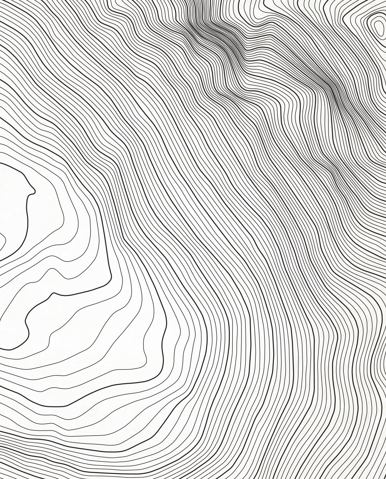 Mount Everest Contours Vintage Framed Poster – Seven Summits Art