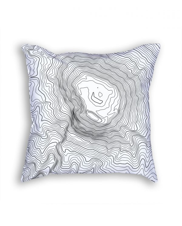 Mount Kilimanjaro Tanzania Decorative Throw Pillow White