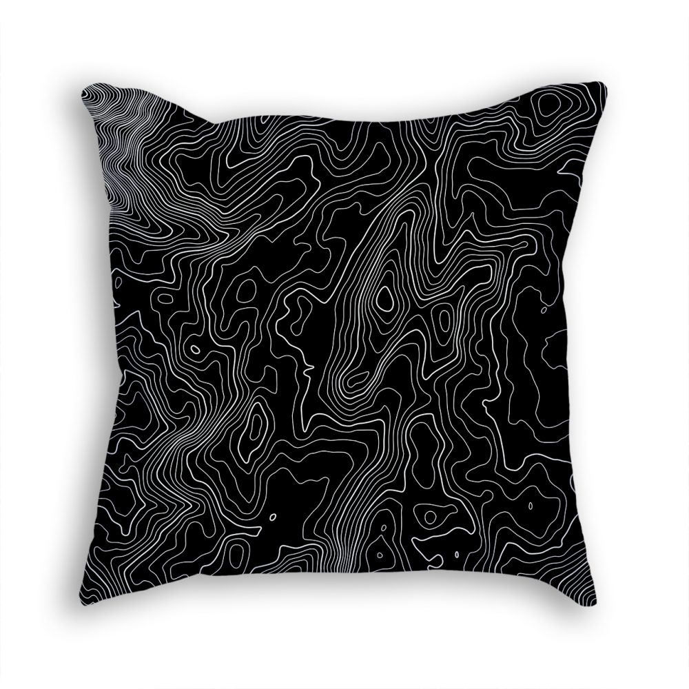 Mount Kosciuszko Australia Decorative Throw Pillow Black