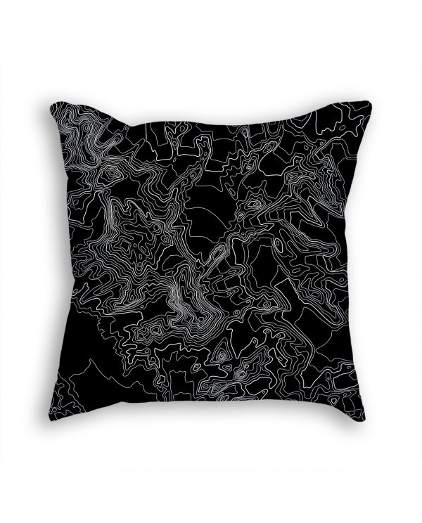 Vinson Massif Antarctica Decorative Throw Pillow Black