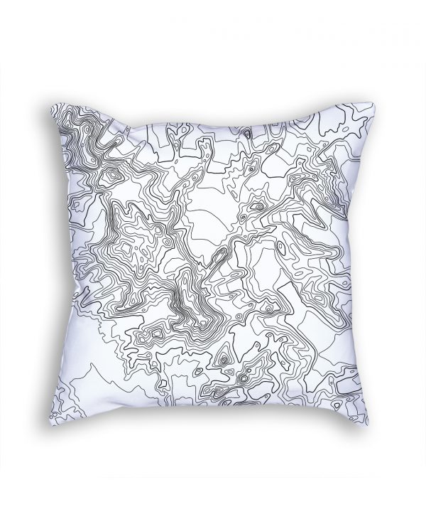 Vinson Massif Antarctica Decorative Throw Pillow White