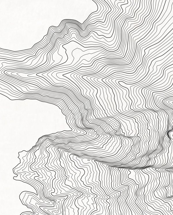 Mount Hood Elevation Contours Detail