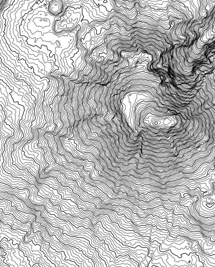 Mount Ararat Turkey Elevation Contours Poster – Seven Summits Art